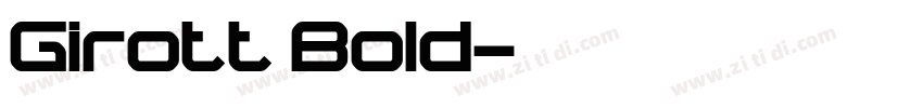 Girott Bold字体转换